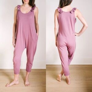 Smash + Tess Sweetheart Romper Dusty Rose